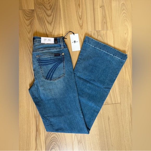7 For All Mankind Denim - 7 For All Mankind Dojo Original Jeans Women's Trousers NWT Size 27 7FAMK